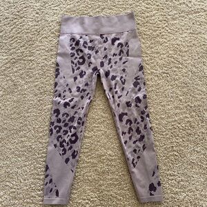Zella Leggings in Purple Leopard Print